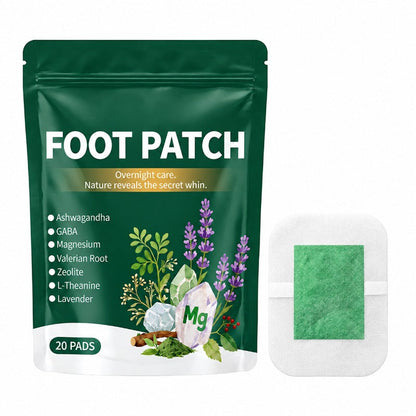 🌿🦶 Patchs Détox pour les Pieds au Vinaigre de Bambou et à la Lavande – 20 Pièces