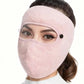 Masque facial coupe-vent d'hiver – Masque chaud en polaire avec visière pour le cyclisme et les activités extérieures