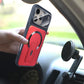 📱 Coque Antichoc avec Cache-Caméra Rabattable et Support Magnétique
