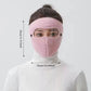 Masque facial coupe-vent d'hiver – Masque chaud en polaire avec visière pour le cyclisme et les activités extérieures
