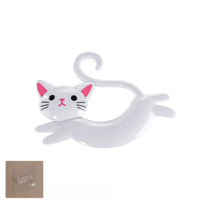 🐱✨ Porte-Serviette Chat – À Ventouse Sans Perçage