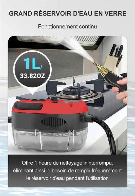 💨 49% DE RÉDUCTION! 🔥 Nettoyeur à Vapeur à Haute Température Pressurisée Portatif 2500W – Élimine la Graisse & les Saletés, Nettoyage Efficace pour Toute la Maison 🏠