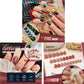 Patchs pour ongles œil de chat mystérieux avec gomme gélifiée (24 pièces)