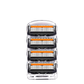 Kit de remplacement pour rasoir pour homme + support gratuit – Lames en acier inoxydable ultra-tranchantes pour un rasage en douceur