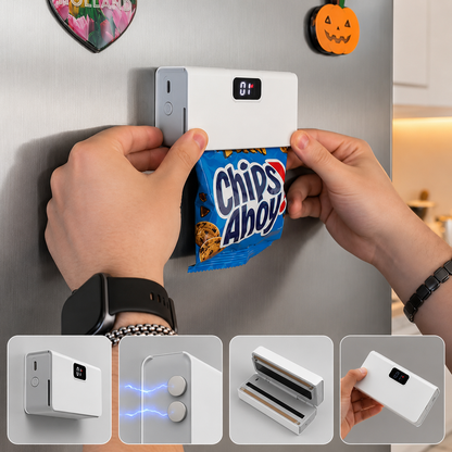 Mini Scelleuse 2026 USB 🧲 Aimant Réfrigérateur & Scelleur de Fraîcheur Alimentaire