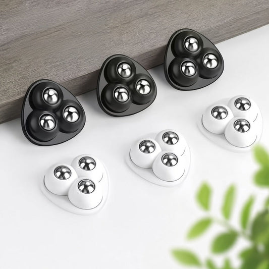 🛞✨ Roulettes à Billes Autocollantes – Roulettes de Meuble Pivotantes à 360°