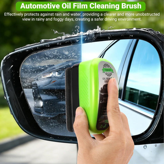 🚗✨ Brosse nettoyante anti-film gras pour vitres de voiture – Pare-brise & vitres