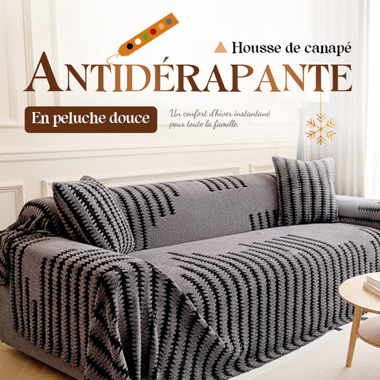 📢📢49% DE RÉDUCTION !!!✨Housse de canapé douce et antidérapante en peluche