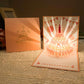 [Magnifique cadeau d'anniversaire] Carte d'anniversaire 3D avec musique et lumières