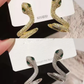 🐍 Boucles d'oreilles manchette serpent scintillantes – Bijoux uniques et originaux ornés de zircons