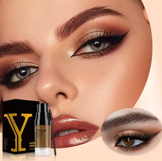 💖 Kit sourcils 2 en 1 : gel coloré pour sourcils + pochoirs pour sourcils ✨💄