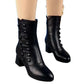 ✨💃Bottes élégantes en cuir pour femmes avec fermeture éclair latérale