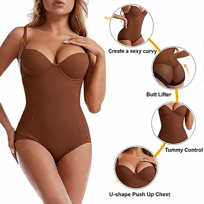 🔥Body gainant avec soutien-gorge intégré | Sophistiqué, sculptant la silhouette, taille ajustable✨