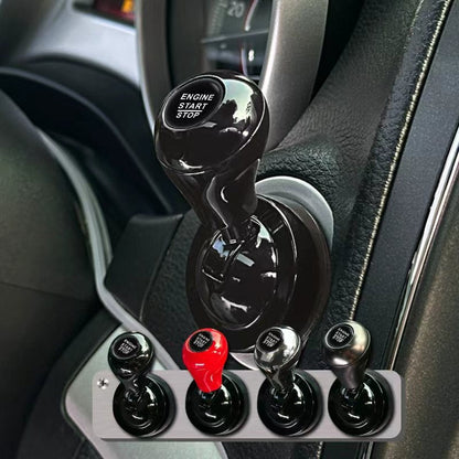 🚗✨ Levier Décoratif Métallique pour Bouton de Démarrage Auto
