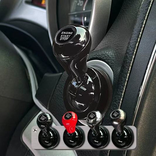 🚗✨ Levier Décoratif Métallique pour Bouton de Démarrage Auto