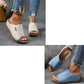 Comfortabele slippers met ondersteuning voor de voetboog - Effen damessandalen - Ademend