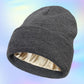 🧢✨ Bonnet Tricoté Doublé en Satin – Chaud & Protecteur