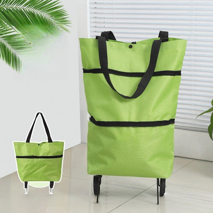 🛒 Chariot de courses pliable à roulettes