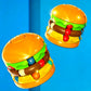 🍔✨ Jouet Fidget Burger Rotatif à 360° – Anti-Stress & Jeu de Réflexion
