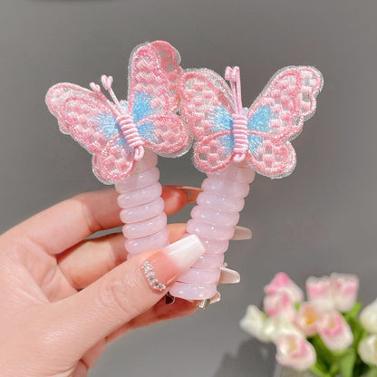 🦋✨ Élastiques à Cheveux Papillon pour Filles – Mignons & Colorés