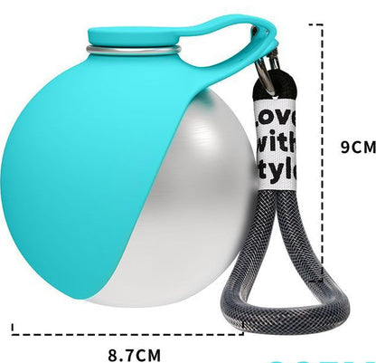 Bouteille d'eau pour chien 2026 🐶💧 Acier inoxydable 304 – Portable – 🔗 Crochet