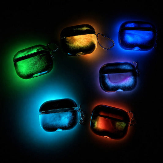 🌙✨ Étui pour Écouteurs en Sable Luminescent – Coque de Protection Scintillante