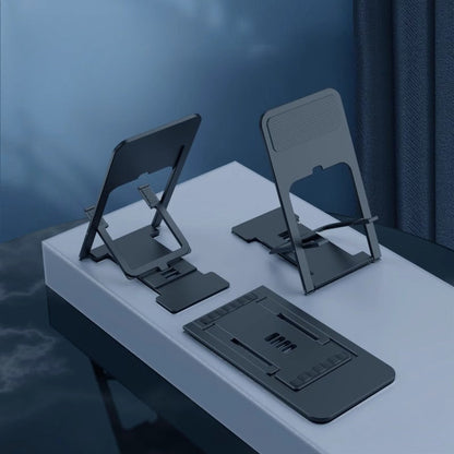 📱 Support de téléphone pliable et réglable – Support de bureau ultra-fin et portable ✨
