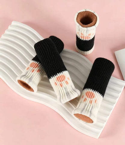 🐾 Protections de pieds de chaise en forme de pattes de chat, extra épaisses