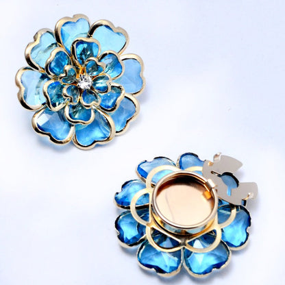 ✨ Bouton fleur en strass élégant pour col de chemise et décoration
