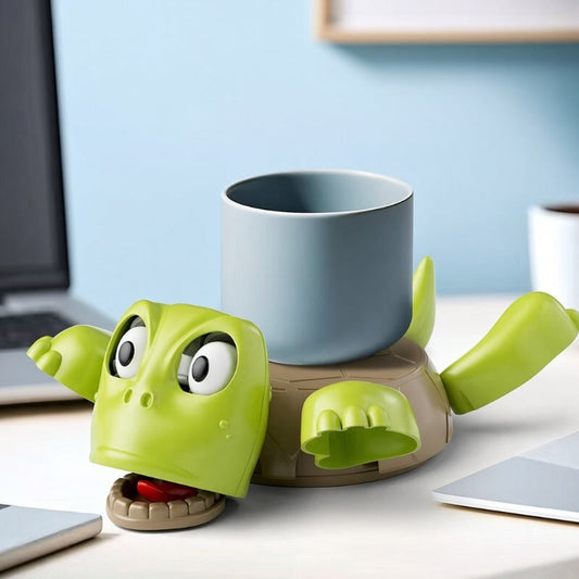 🐢☕ Sous-verre tortue animée – Amusant et adorable !
