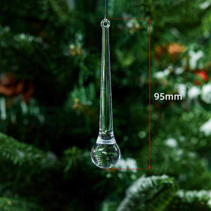 🎄✨ Suspensions de Noël transparentes – Glaçons pour sapin de Noël