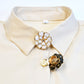 ✨ Bouton fleur en strass élégant pour col de chemise et décoration