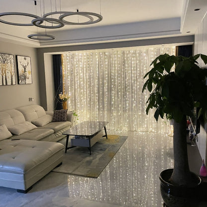 ✨ Rideau Lumineux LED avec Télécommande – 300 LED