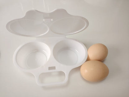 🥚✨ Cuiseur à Œufs pour Micro-Ondes – Récipient à 2 Compartiments