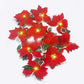 🎄 Guirlande lumineuse de poinsettias de Noël