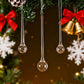 🎄✨ Suspensions de Noël transparentes – Glaçons pour sapin de Noël