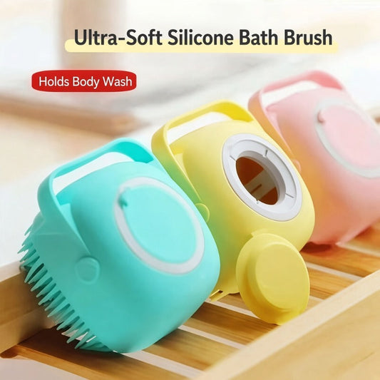 🛁 Brosse de Douche en Silicone – Nettoyage Doux & Massage Relaxant