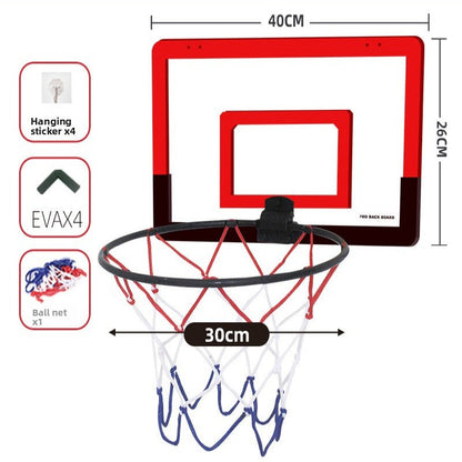 Panier de basket pliable à fixation murale sans perçage – set de basket pour enfants intérieur & extérieur 🏀✨