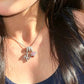 ✨ Collier Initiale Dopamine 3-en-1 avec Breloques Cœur en Zircon