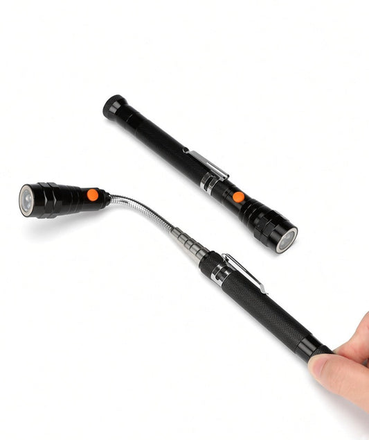 🔦🧲 Lampe de poche LED télescopique – Flexible avec aimant