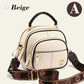 Sac classique multi-compartiments à bandoulière large et ajustable en cuir