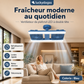 ⏰Ventilateur de plafond à double tête avec lumière LED – design moderne avec télécommande pour salon et chambre