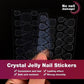 Patchs pour ongles œil de chat mystérieux avec gomme gélifiée (24 pièces)