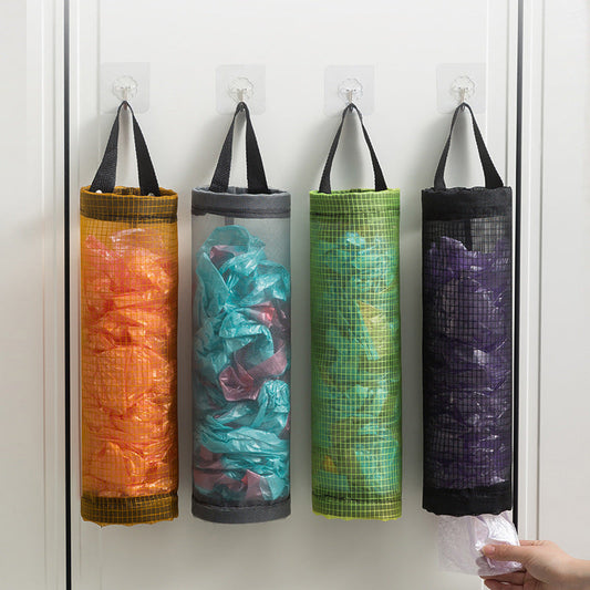 🛍️ Sac de rangement suspendu pour sacs plastiques – Gain de place