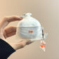 Housse écouteurs Poisson rouge Sac poubelle étui de protection pour écouteurs sans fil 🎧