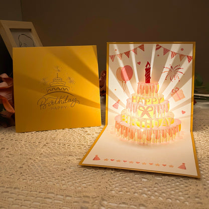 [Magnifique cadeau d'anniversaire] Carte d'anniversaire 3D avec musique et lumières