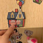Porte clés cartoon porte-clés mural autocollant amovible 🔑