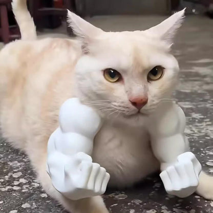 Pendentif chat musclé 3D jouet farceur amusant 2026