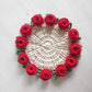 🌹 Dessous-de-plat et dessous de verre Rose en Crochet Fait Main