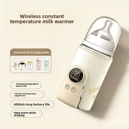 🍼 Chauffe-biberon intelligent, sans fil et rechargeable – Du lait chaud à tout moment, n'importe où ❤️